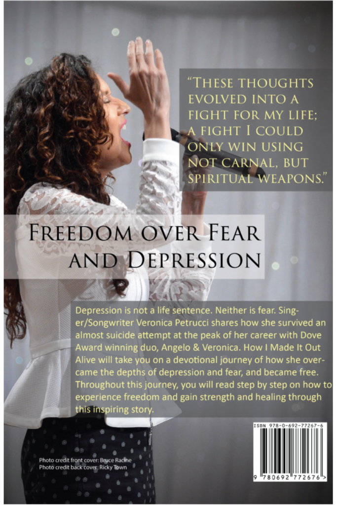 Back of How I Made It Out Alive Book By Veronica Petrucci